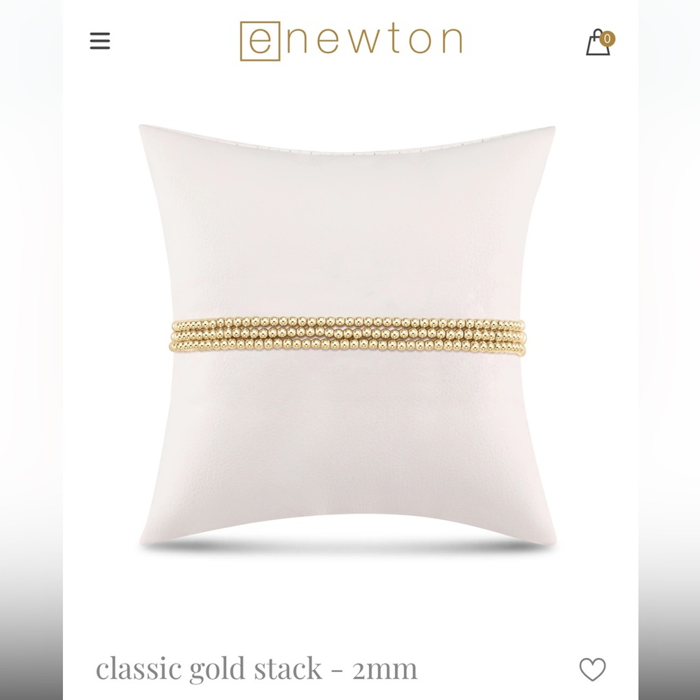 eNewton Classic Gold Stack Bracelet